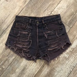 Vintage High Waisted Denim Shorts